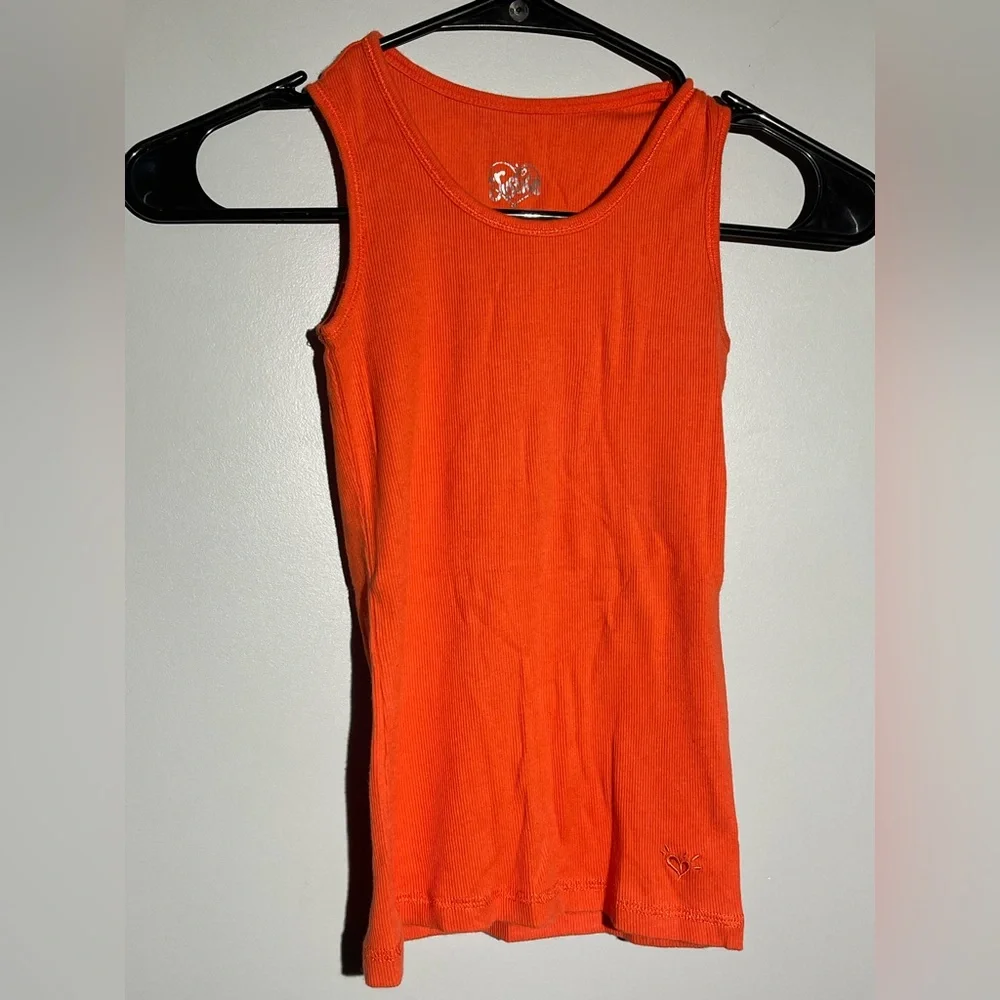 Justice Vibrant Orange Tank Top